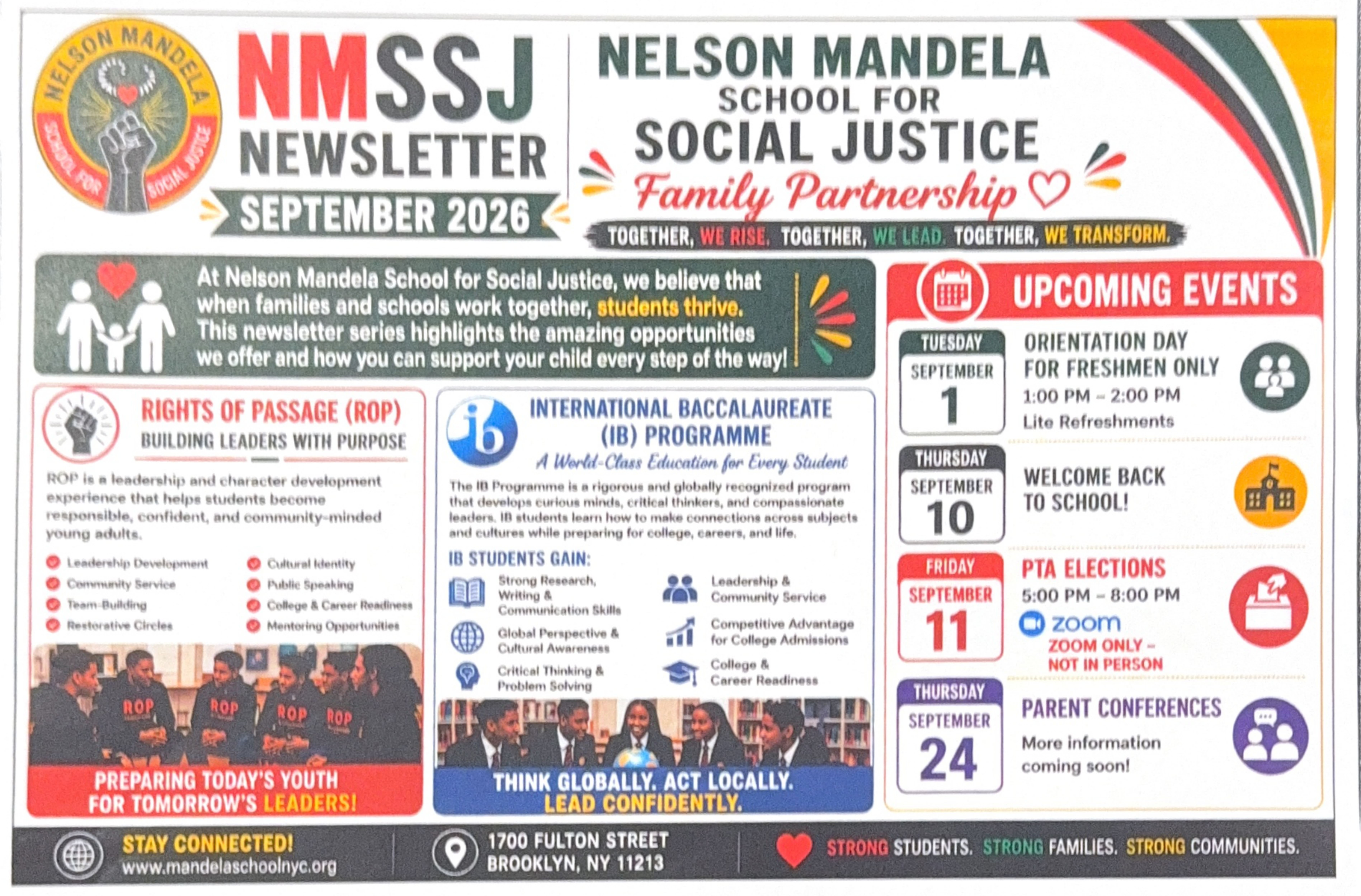 Welcome Back To School flyer