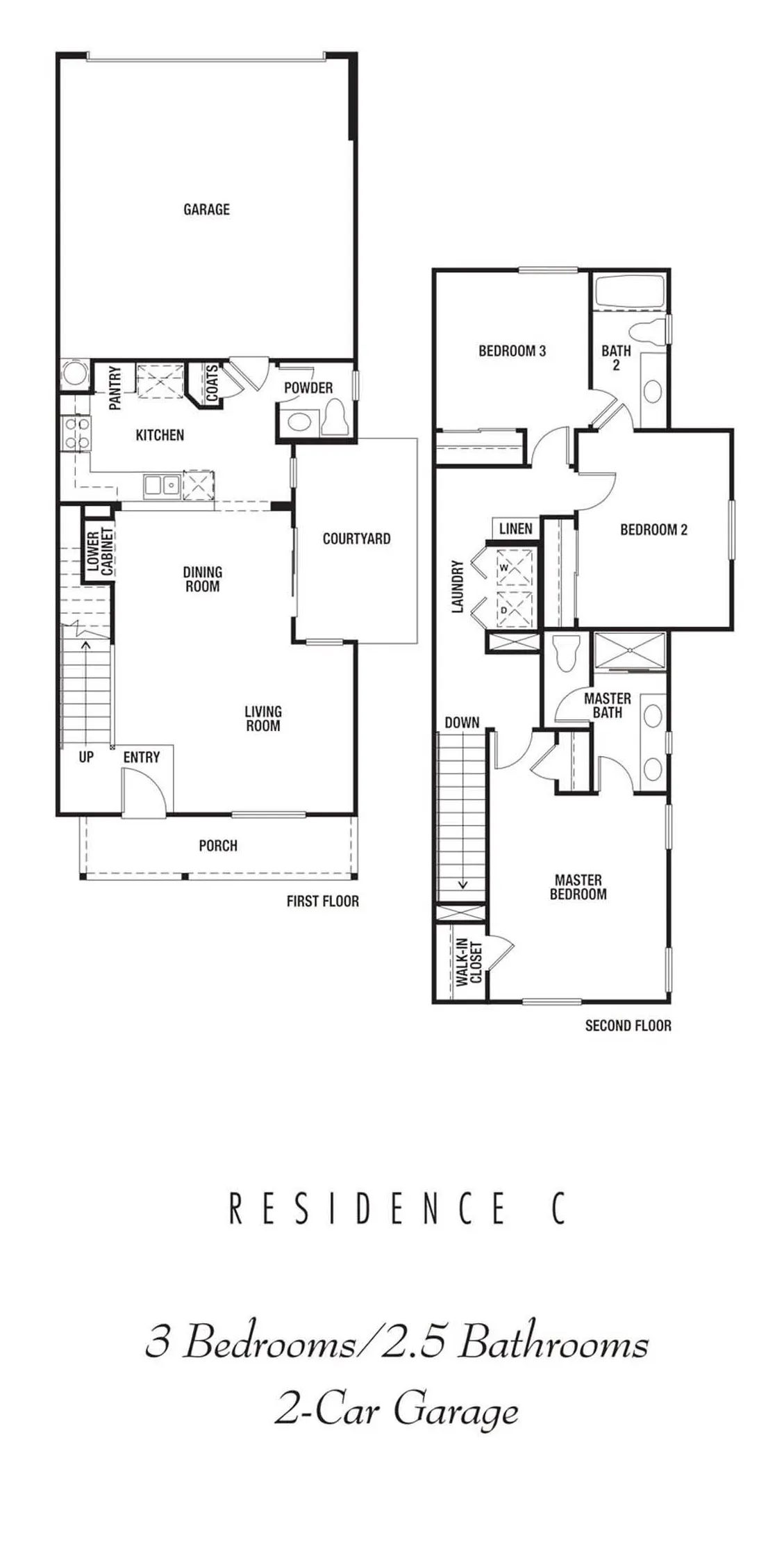 floor plan layout Residence C