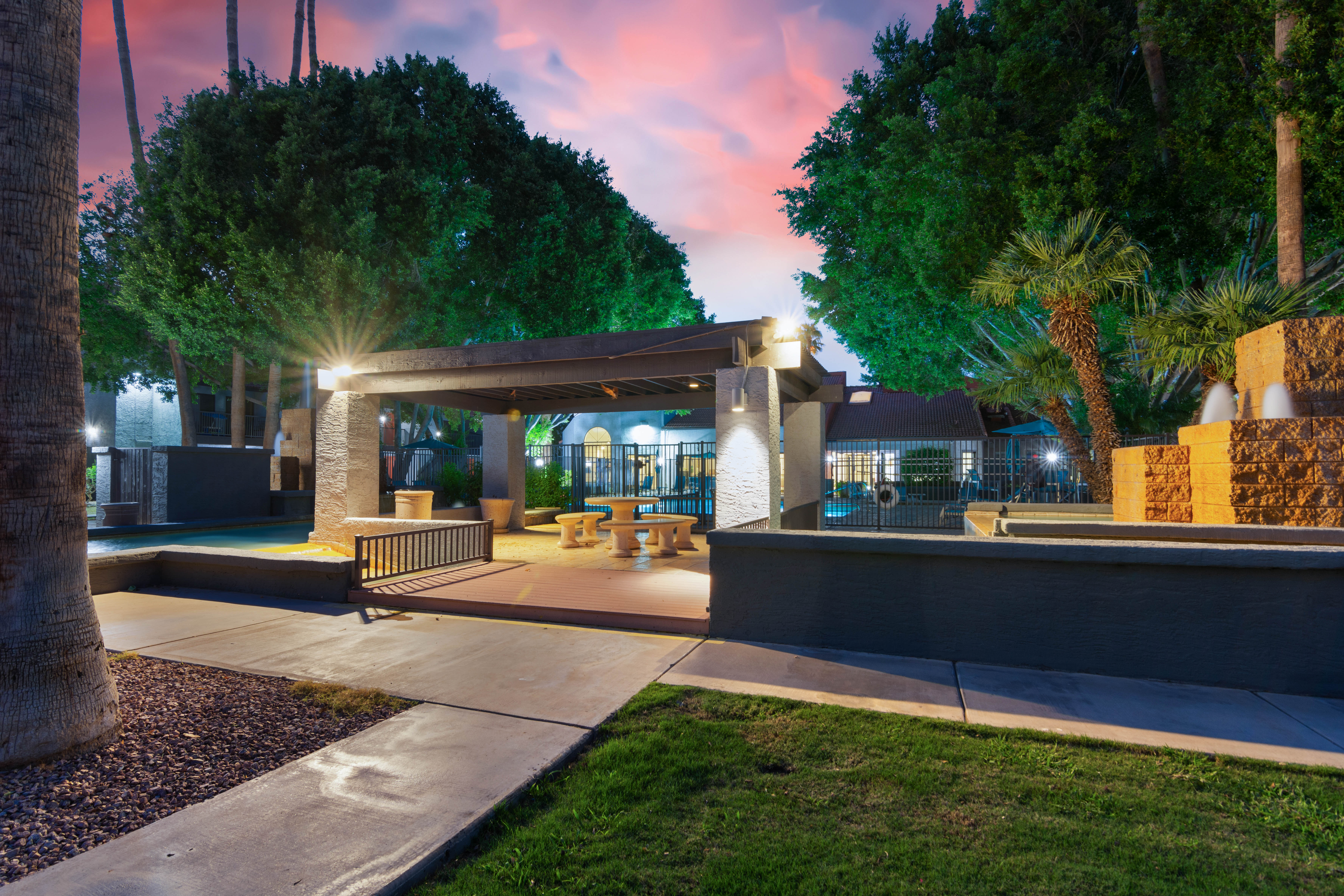 Outside seating area