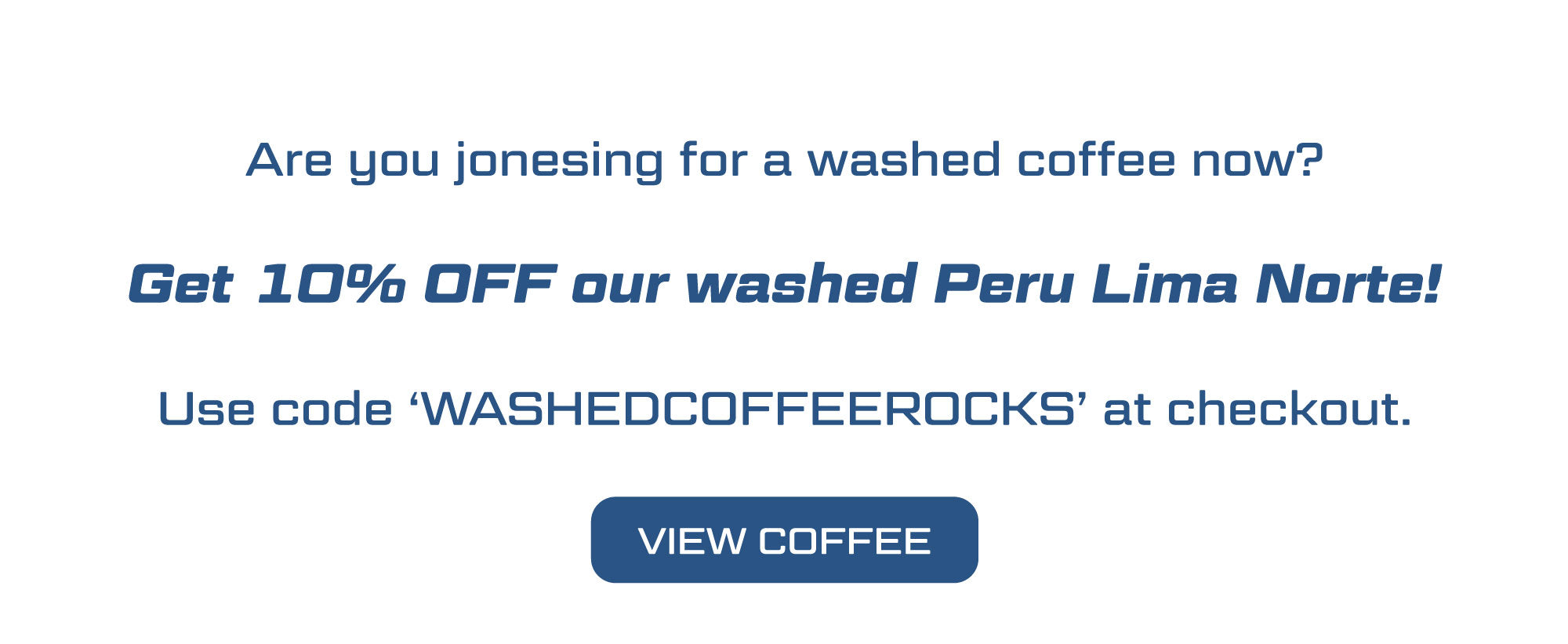 washed coffee discount from airship