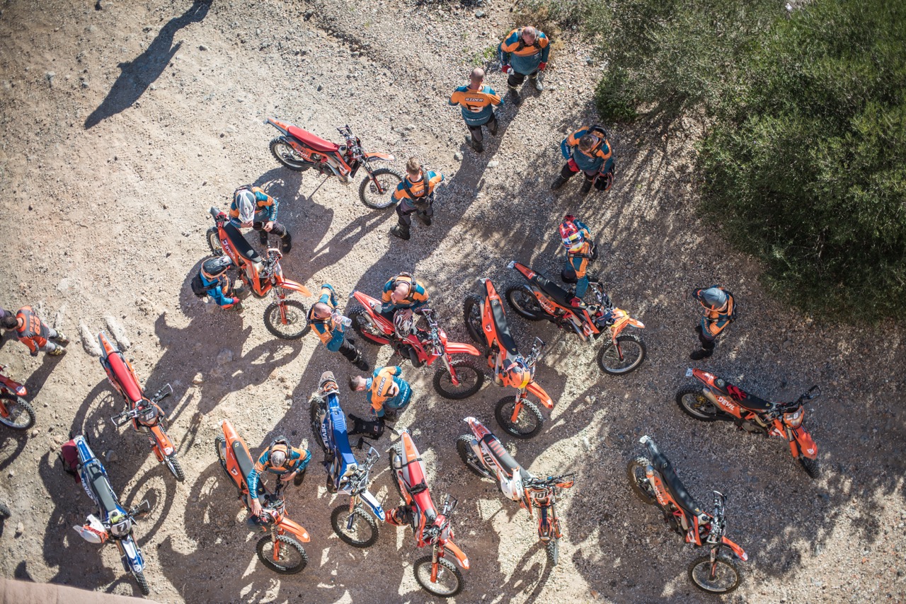 Looking at bikes from above