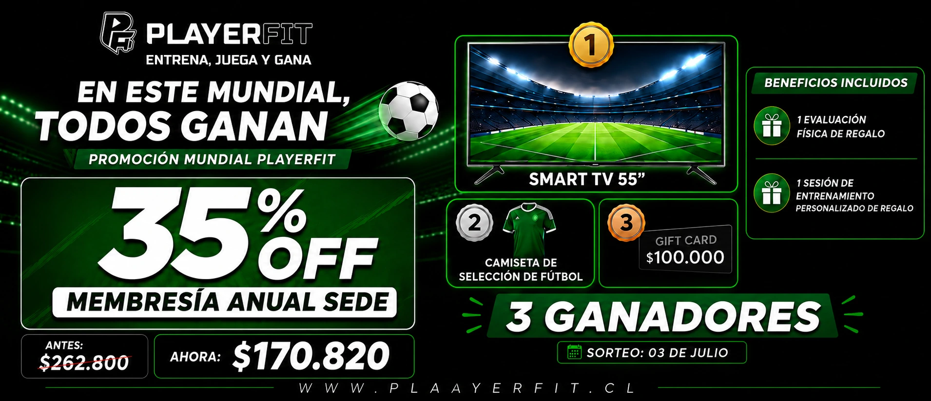 Entrena con PlayerFit – Ver membresías