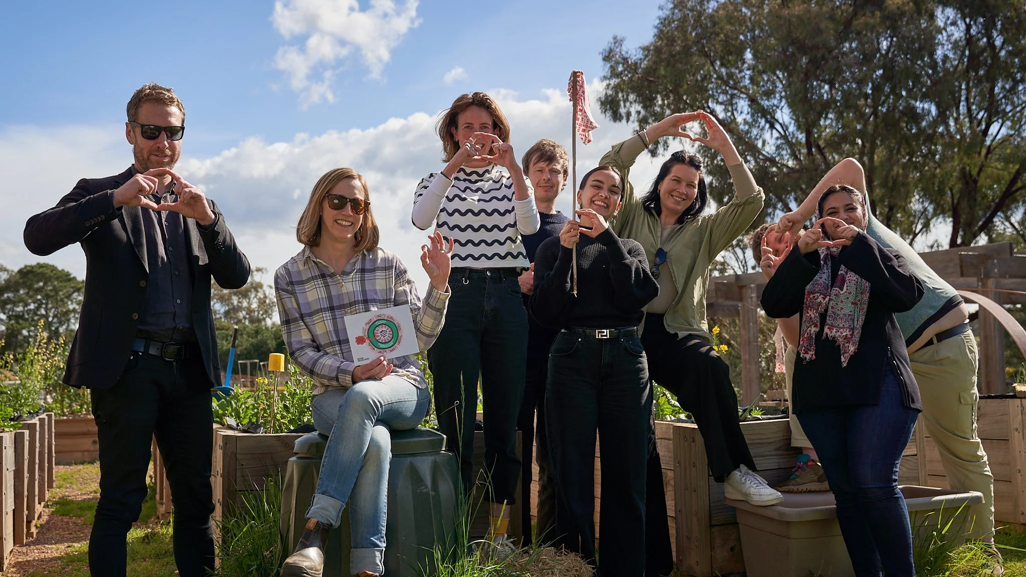 The Fireside team, the RM team and the RMIT design team at a narrative workshop.
