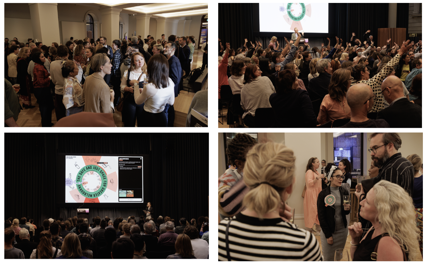 Images from the City Portrait launch event in November, celebrating Global Doughnut Day