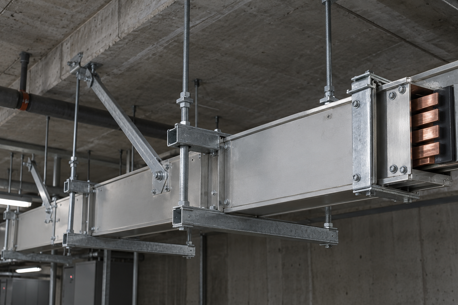 Illustration of busway equipment: Busway Support Systems