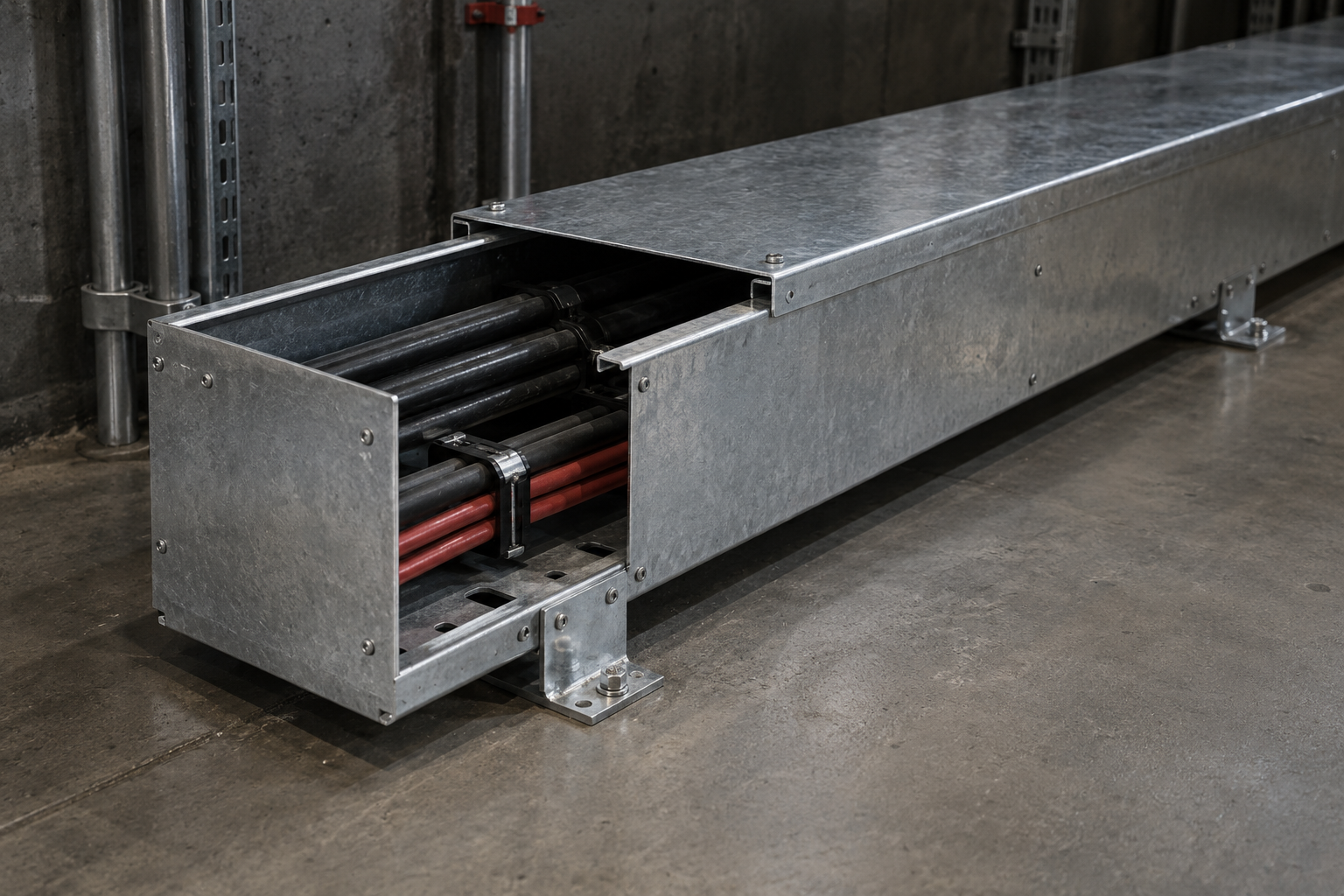 Illustration of cable management equipment: Cable Trunking