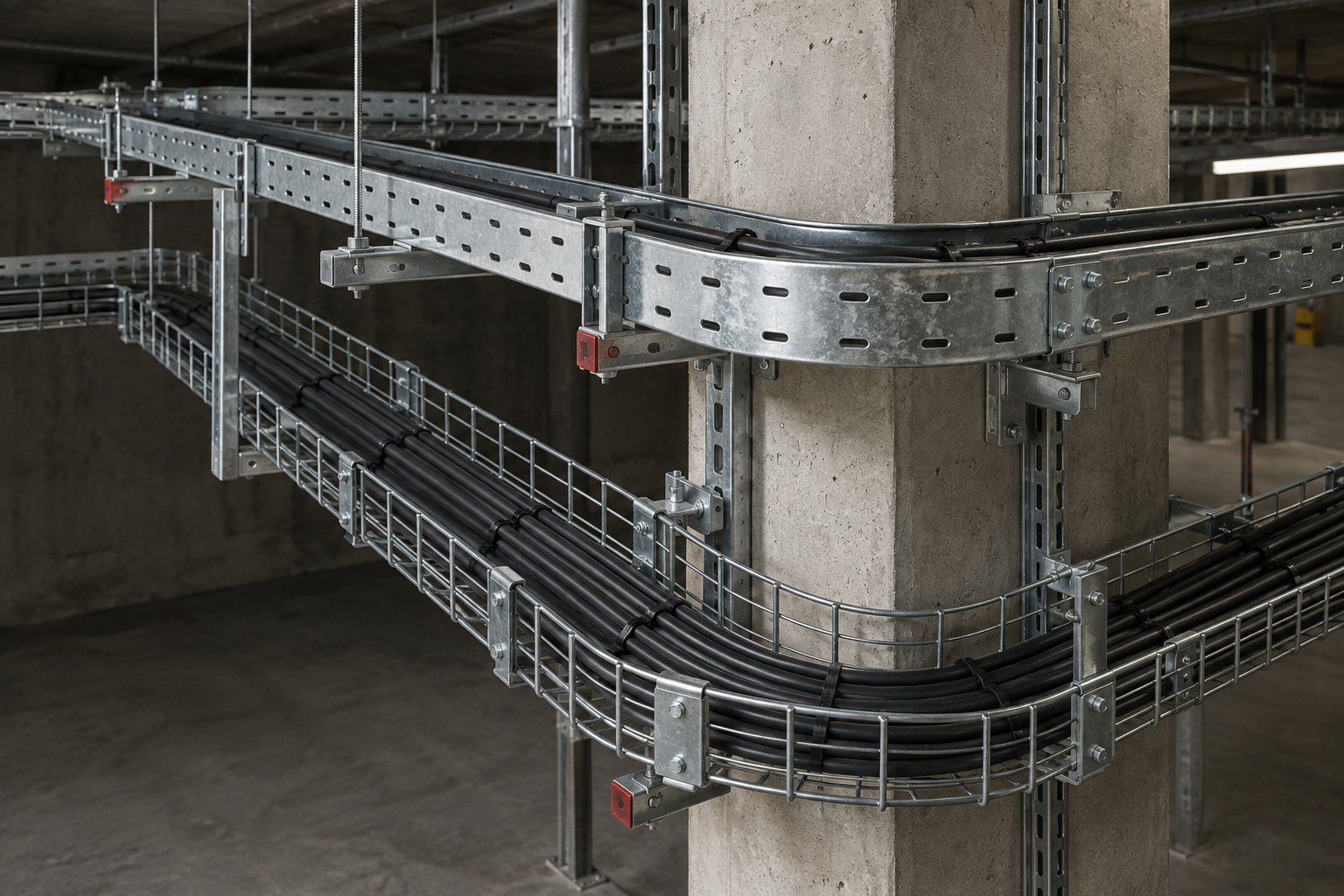 Illustration of cable management equipment: Custom Routing Assemblies