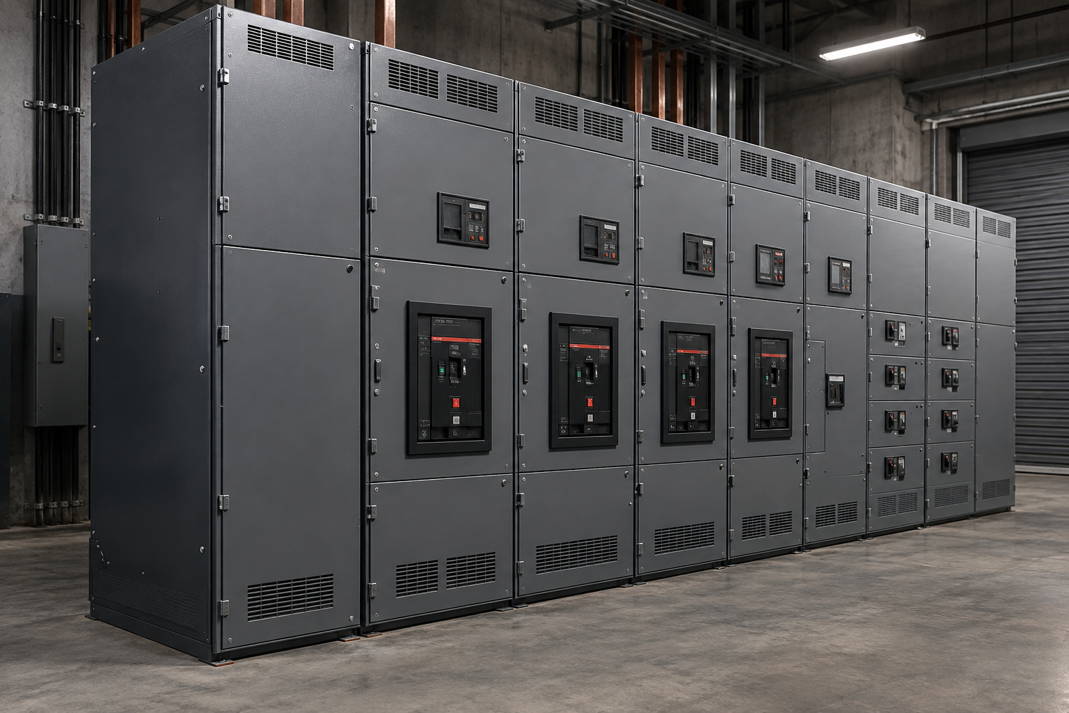 Illustration of switchgear and distribution equipment: Medium-Voltage Switchgear