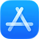 App Store icon with a stylized white letter A on a blue gradient rounded square background.