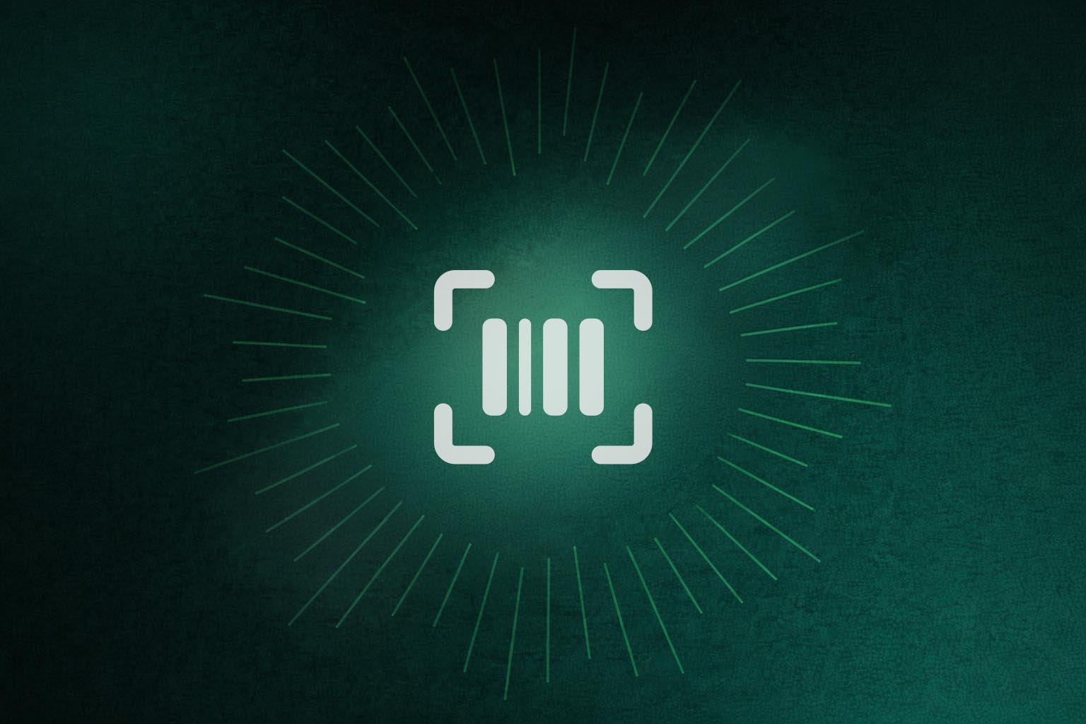 Man in gray blazer holding a closed laptop with abstract financial icons in the background.