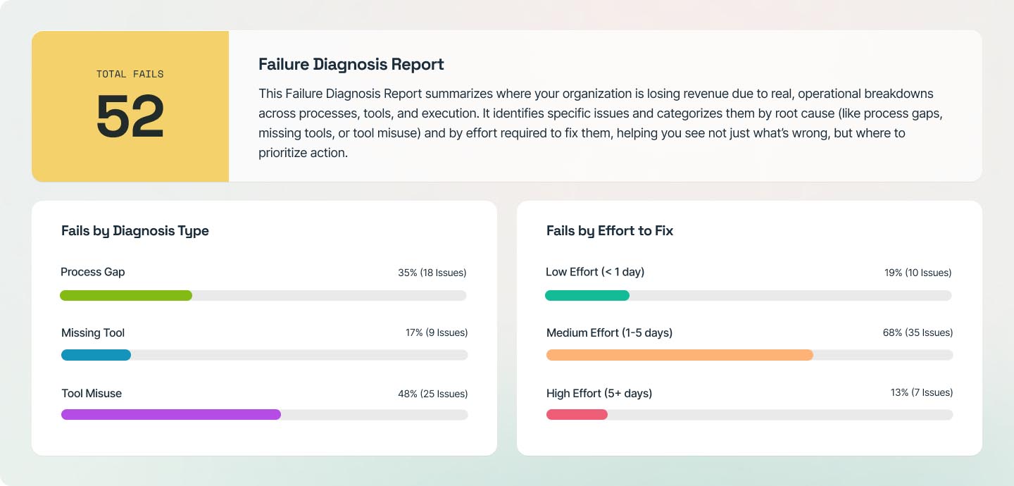 Revenue Health Score report
