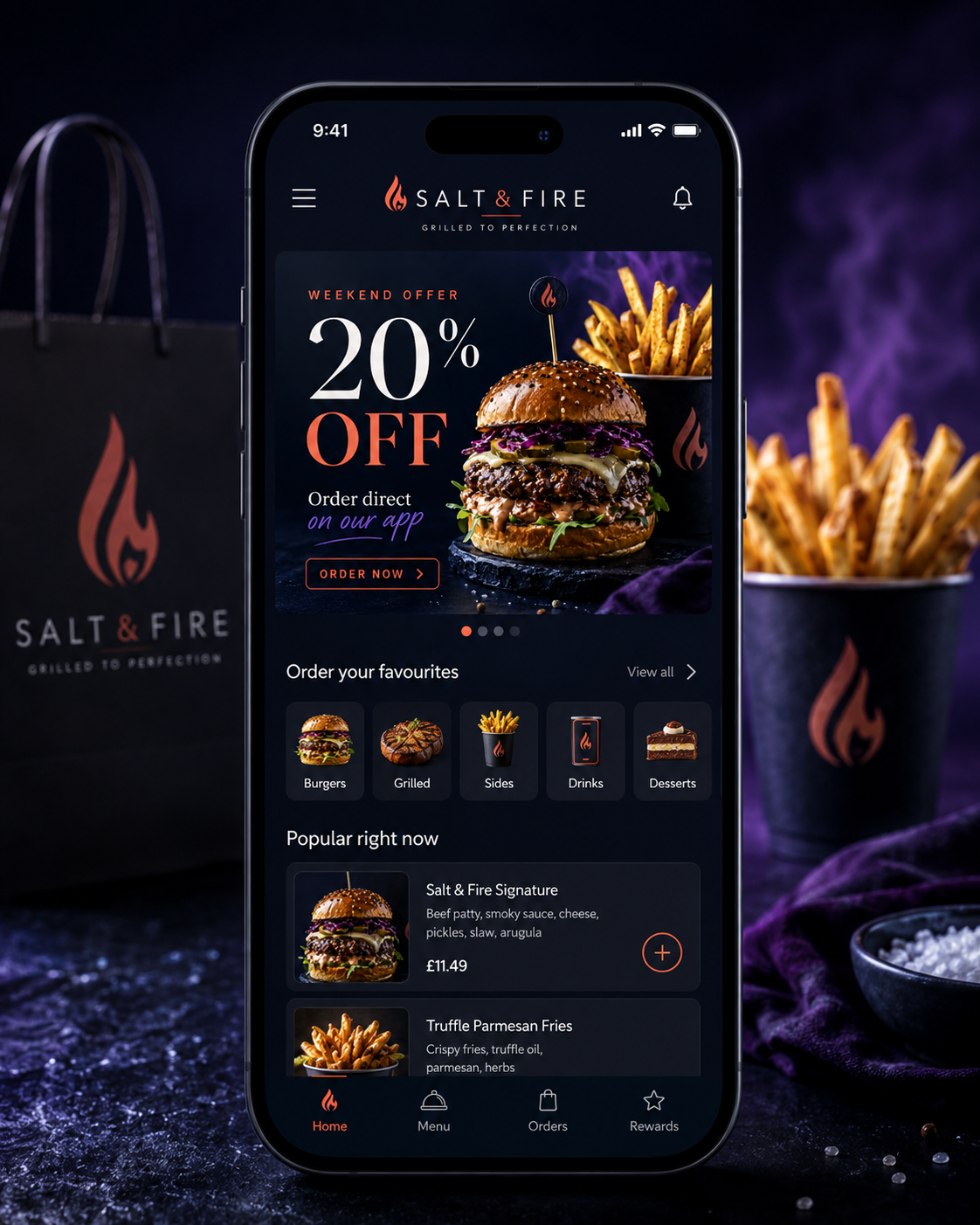 Salt and Fire app campaign example