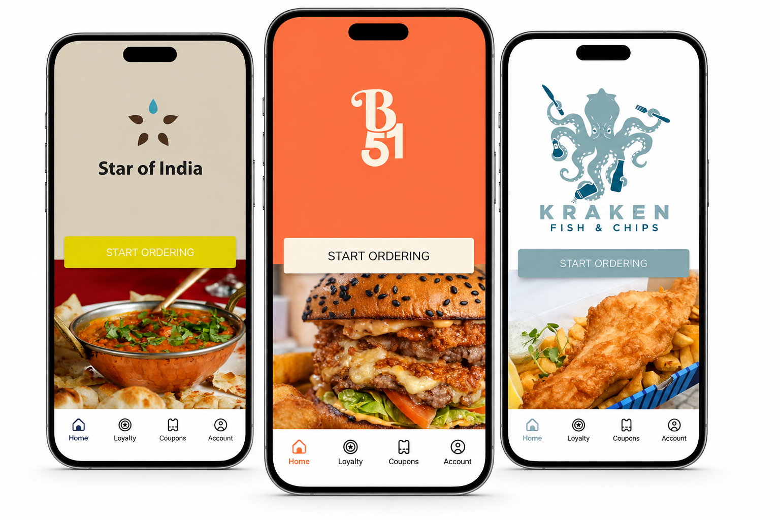 Star of India, B51 and Kraken branded apps powered by Dappo