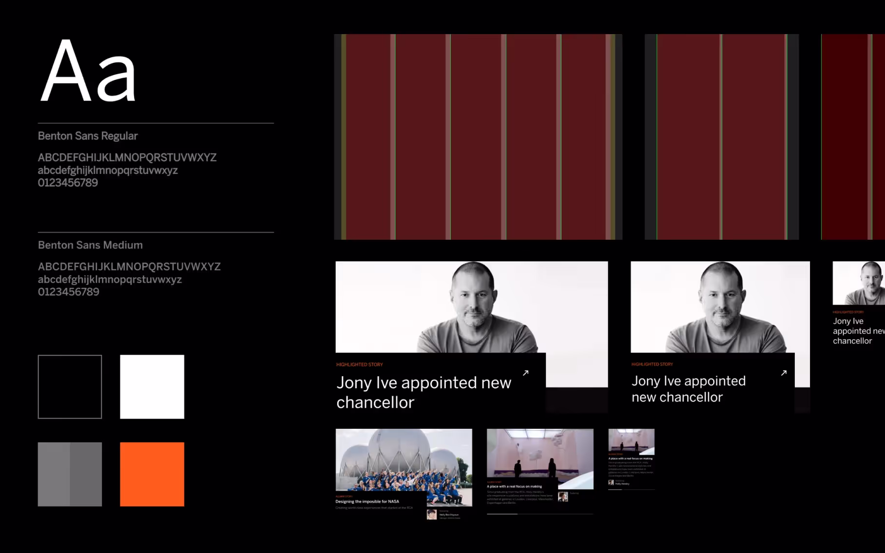 A view of the RCA design system