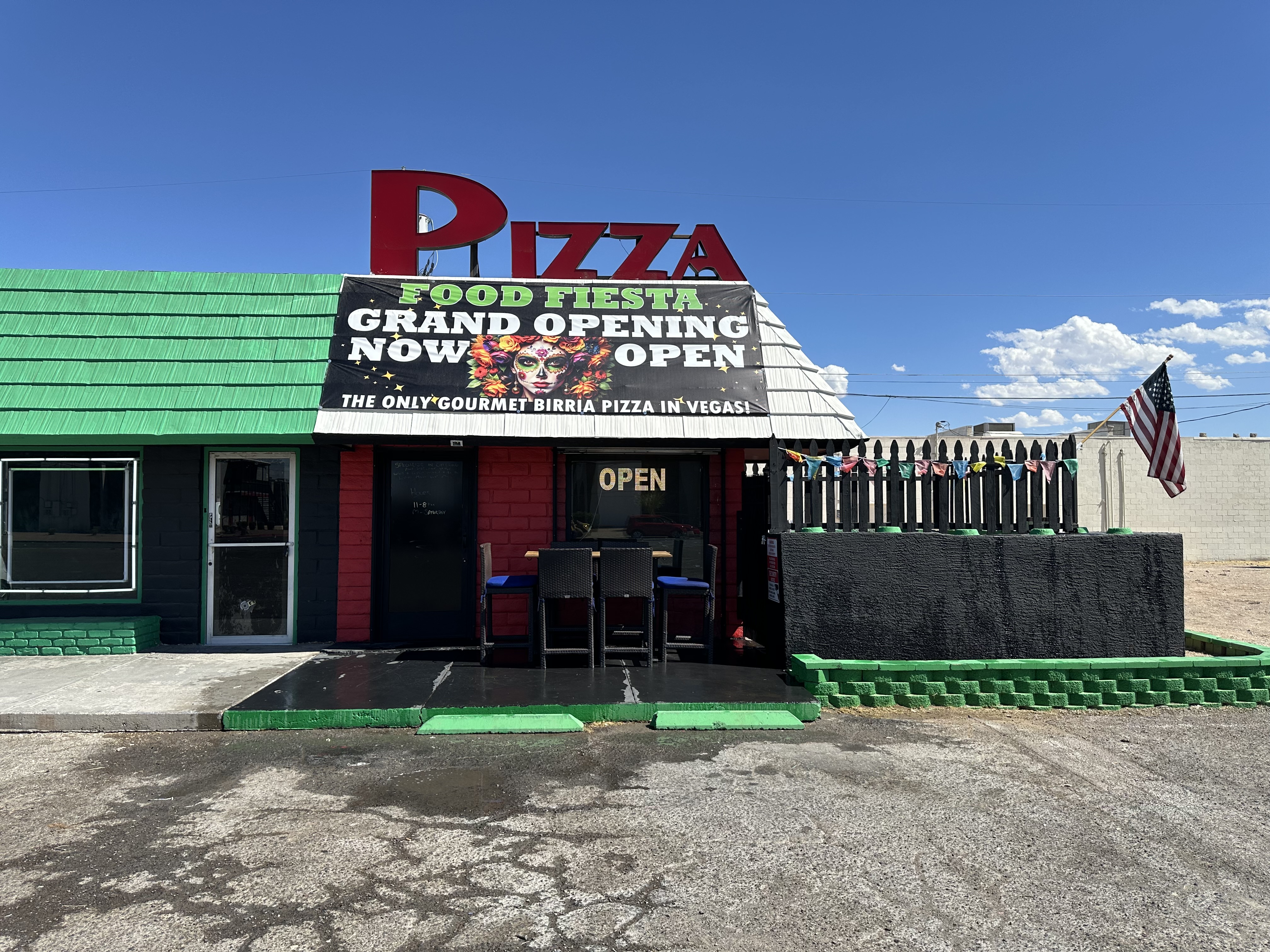 Front of Pizza Food Fiesta