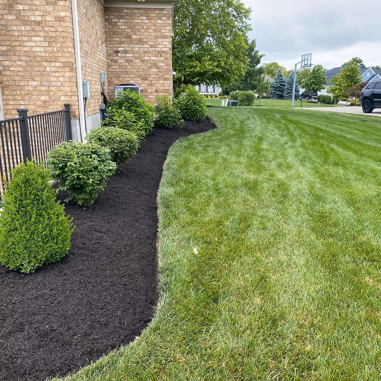 Landscape bed maintenance and trimming