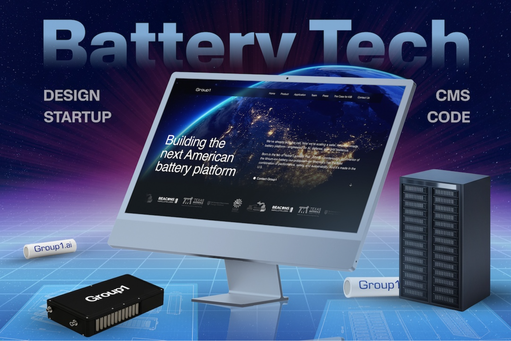 Group1 | Clean Energy Tech & Potassium-Ion Battery Website thumbnail
