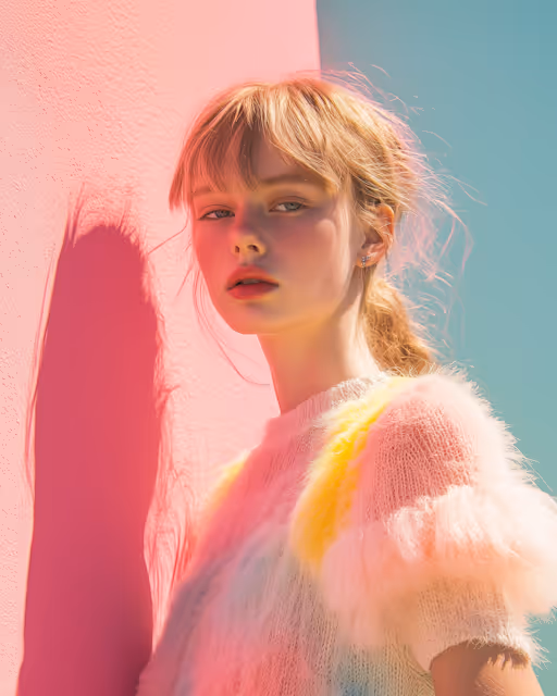 Dreamy Portrait of a Young Woman