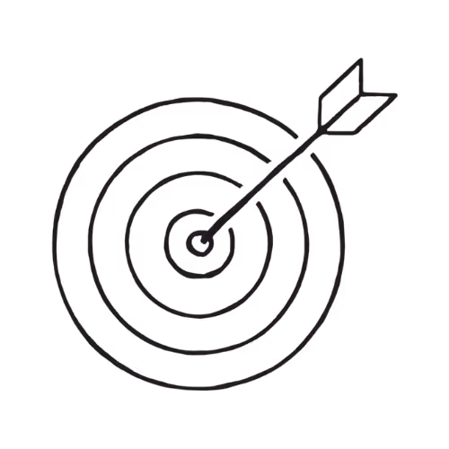 Target icon representing focus, precision, and goal alignment.