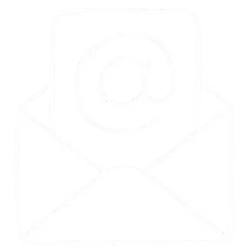 Minimal email envelope icon representing contact and communication.