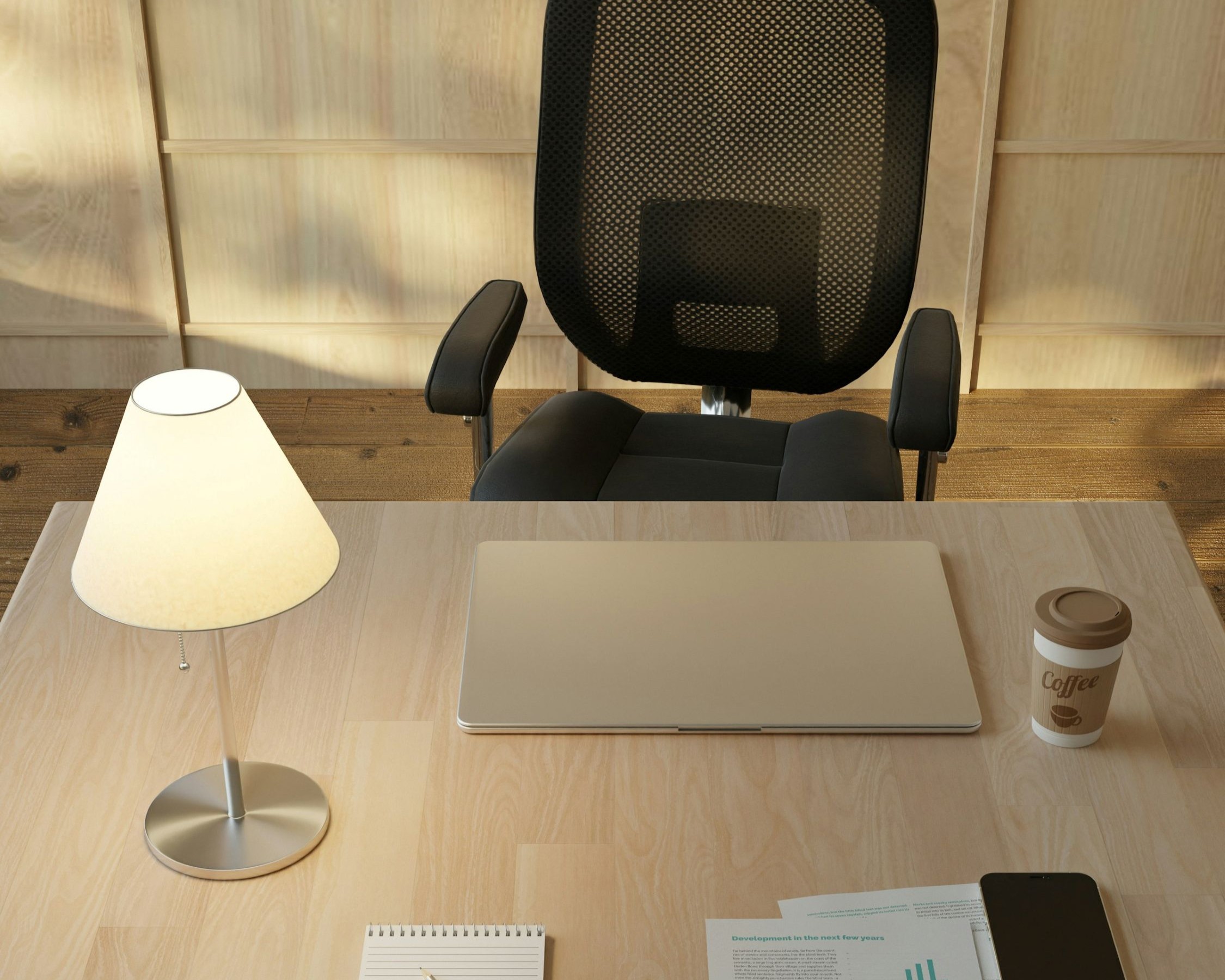 Minimal desk setup designed to support focus, clarity, and productive work