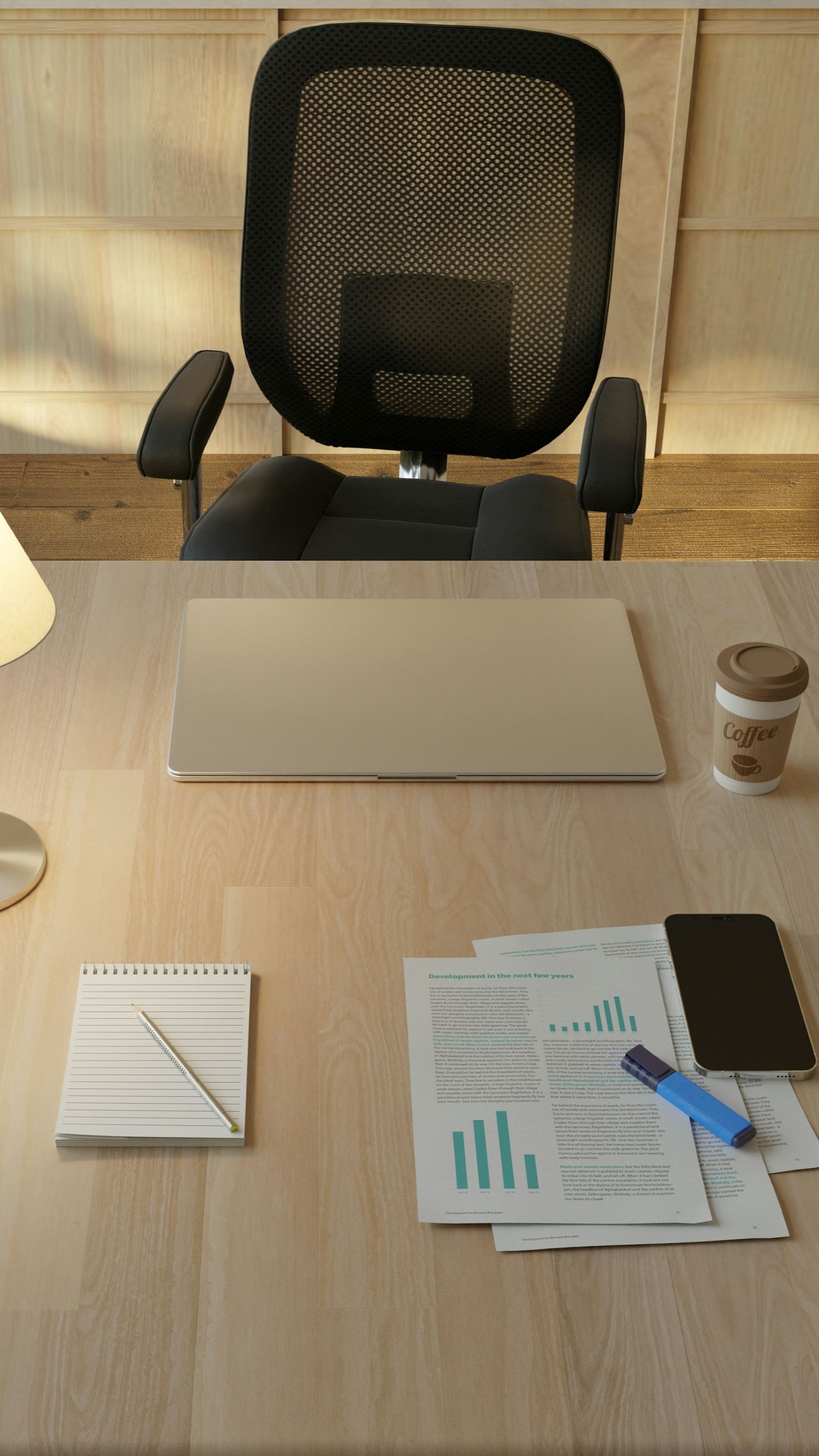 Minimal desk setup designed to support focus, clarity, and productive work