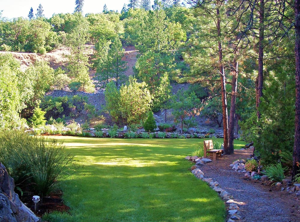 The path into St Rita's grotto from the entrance