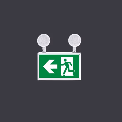 SD-10025 Running Man Sign Steel Combo