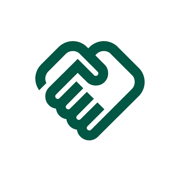 Icon of two hands shaking, symbolizing a handshake or agreement.
