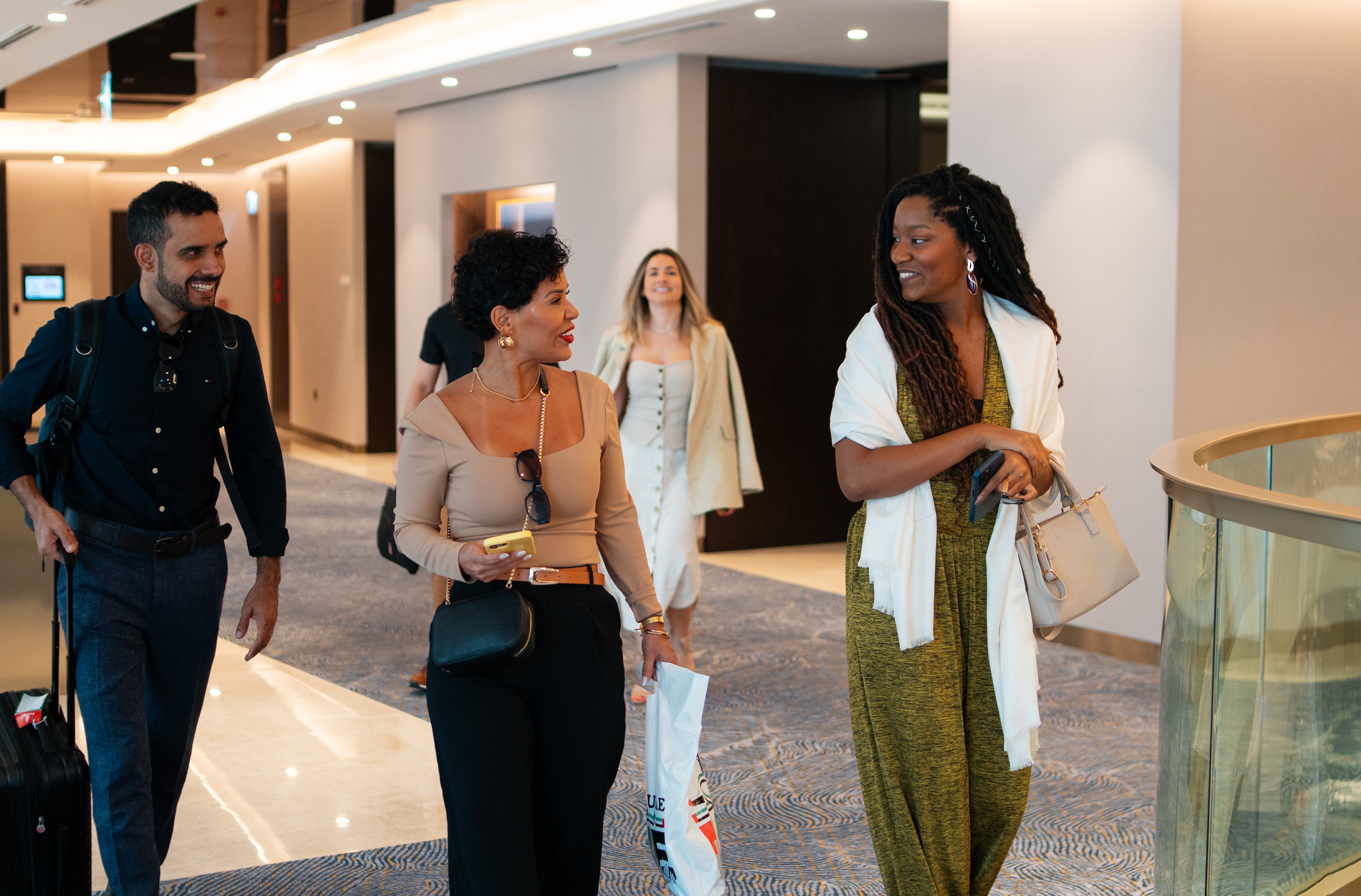 Business meeting with professionals in discussion