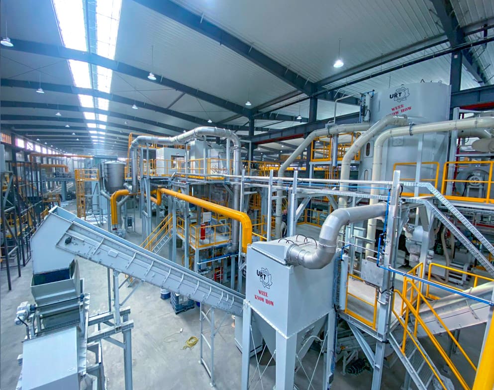 Recycling plant project realized by URT