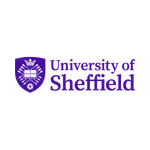 University of Sheffield logo with a stylized shield emblem and text.