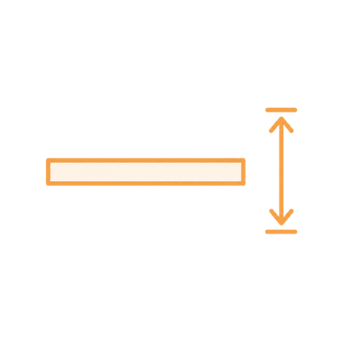 Diagram of cell components with orange outlines and circular structures inside a rounded rectangular shape.