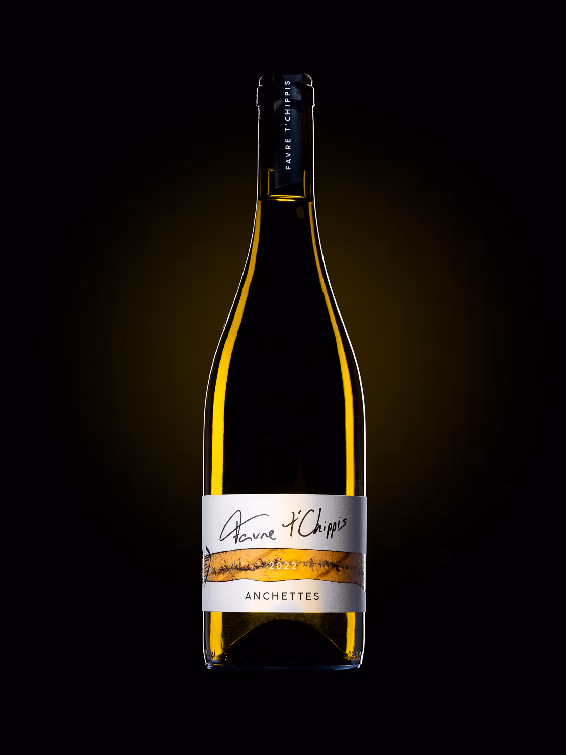 photo de bouteille de vin en studio valaisan