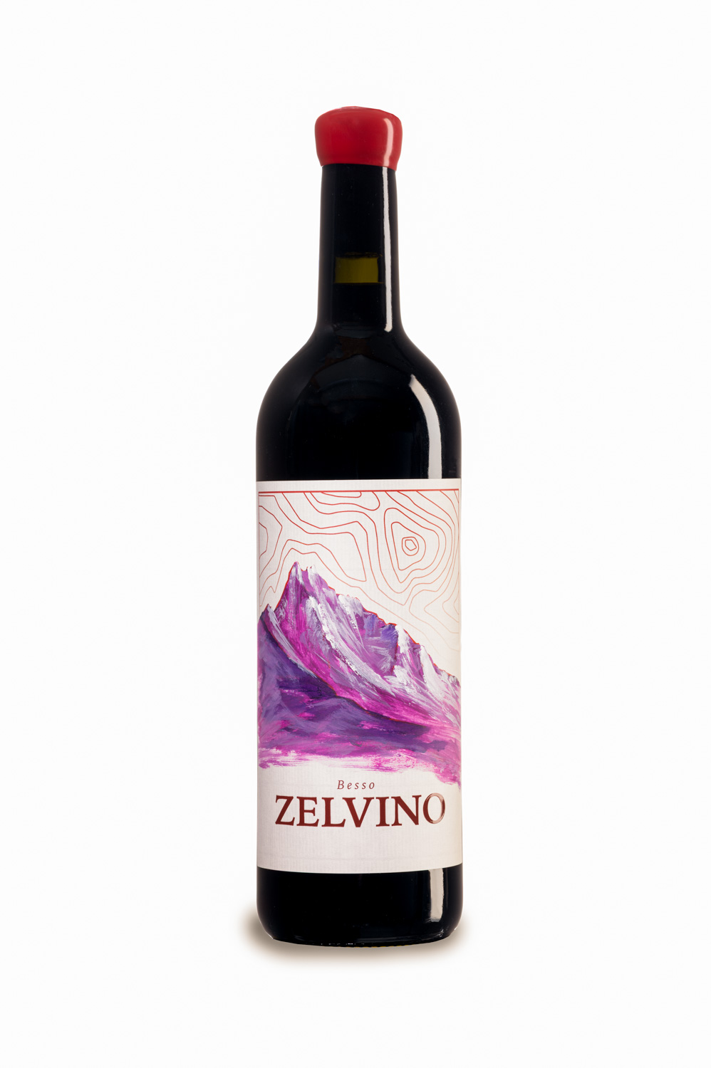 photo de bouteille de vin en studio