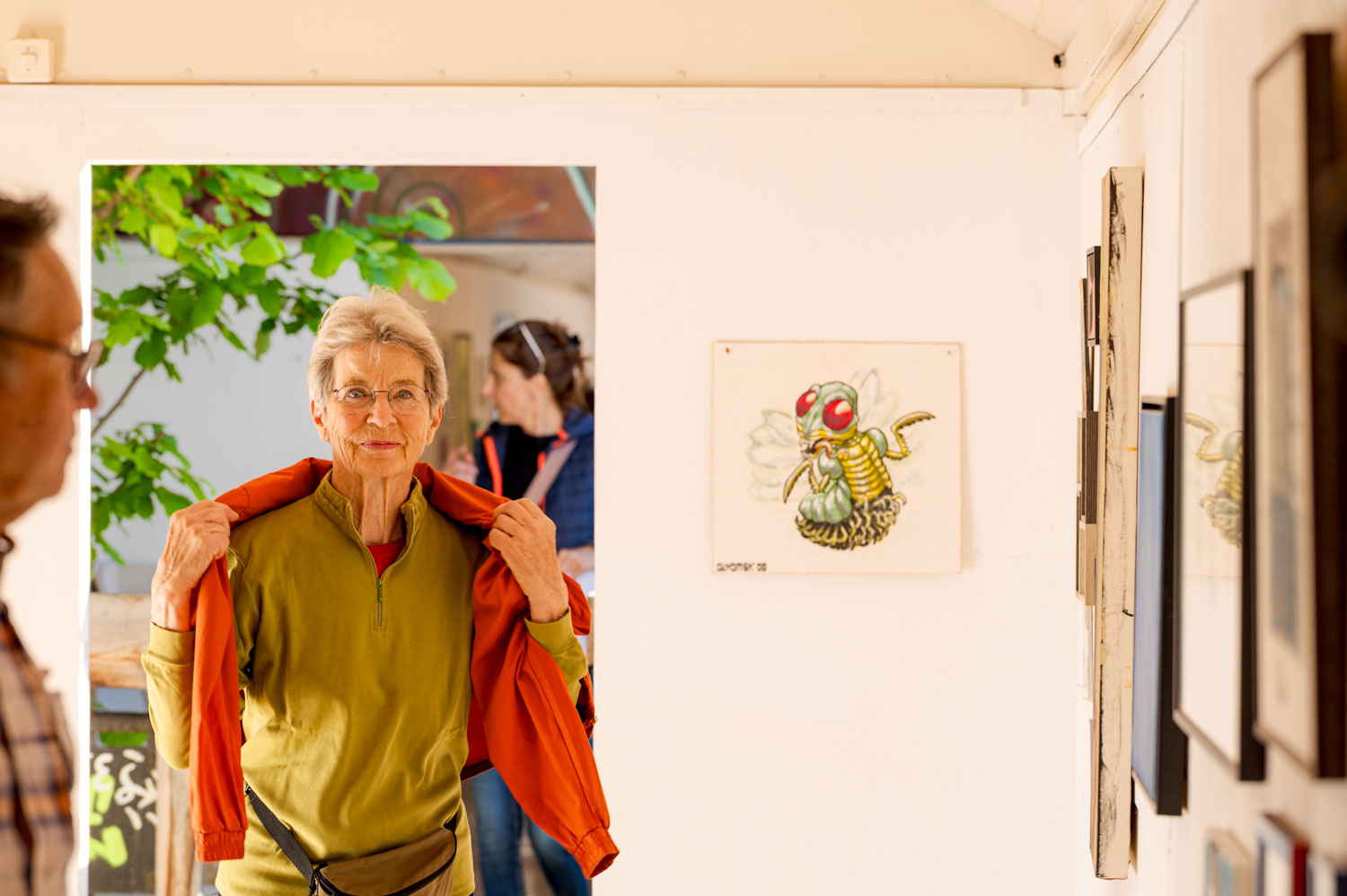 Reportage évènementiel d'un événement ors d'une exposition a aslec à Sierre en valais 