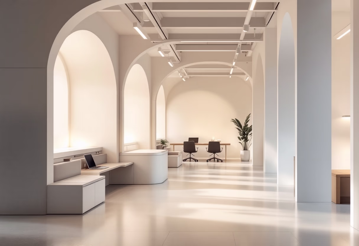 <subject>[background image] image of modern library (for an edtech)</subject>