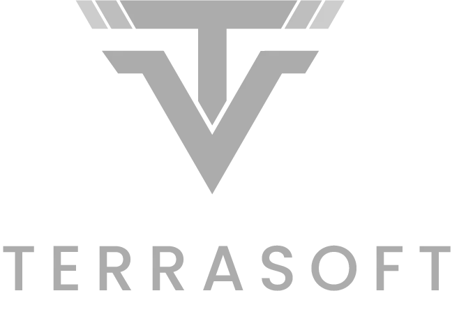 Terrasoft logo featuring a stylized 'T' with angular wings above the company name in uppercase letters.