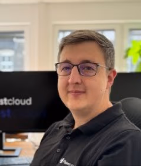 A photo of Eduard Gerz, a managing director of Finestcloud