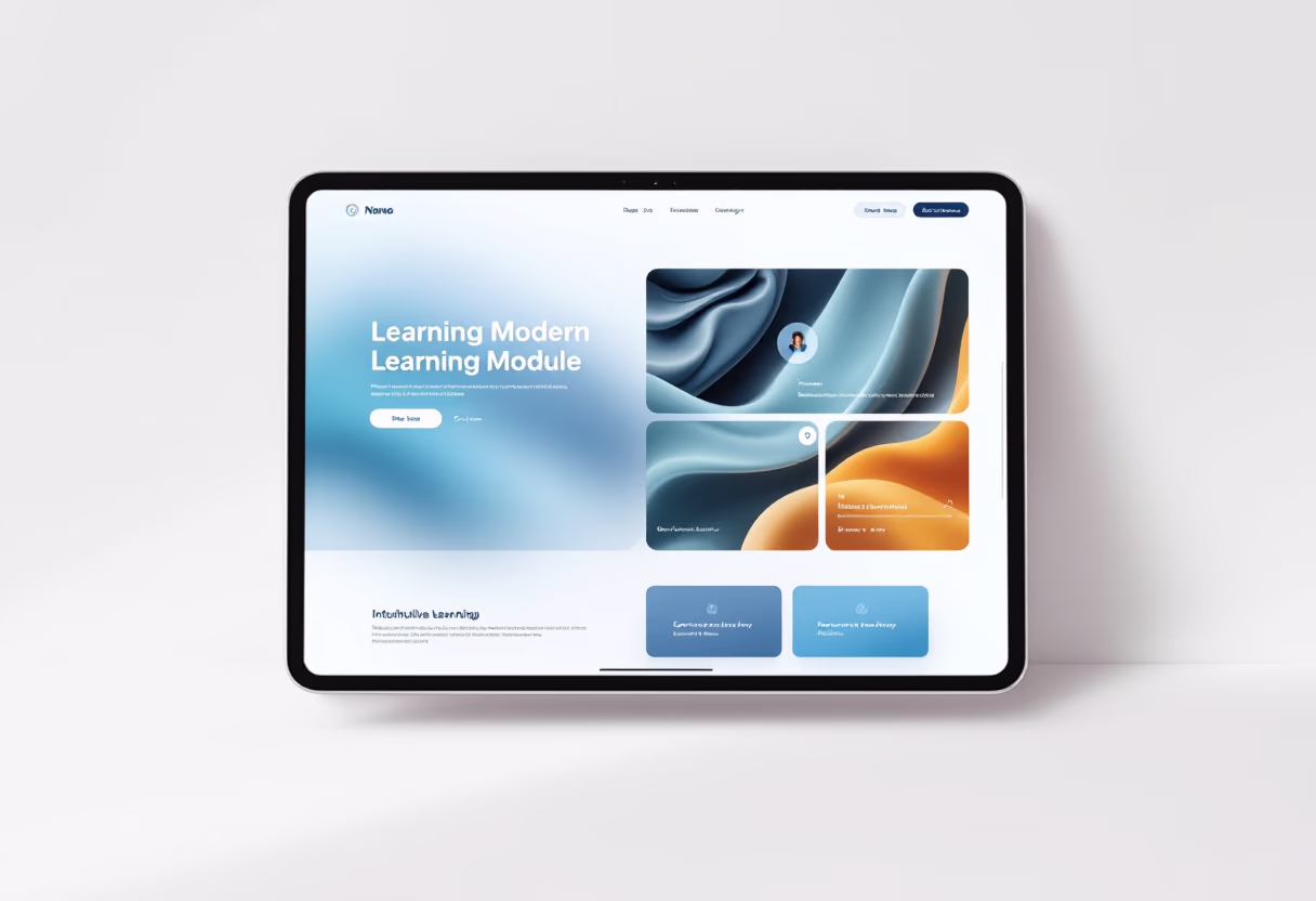<subject>[interface] image of a screenshot of a learning module (for a edtech))</subject>