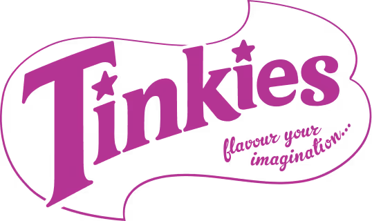 Blue line drawing of a cocktail glass with a straw and umbrella.