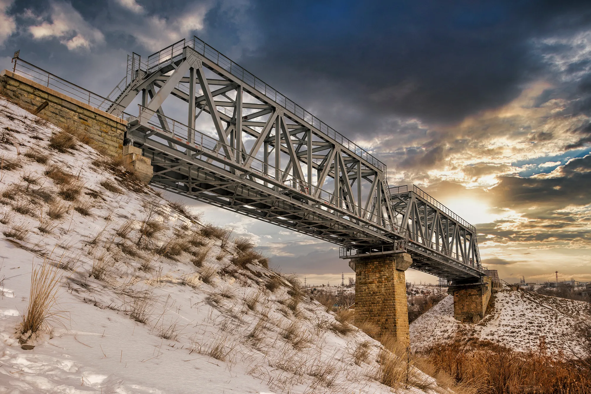 Rail infrastructure monitored using drone and sensor data