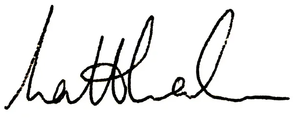Matt Rake Signature