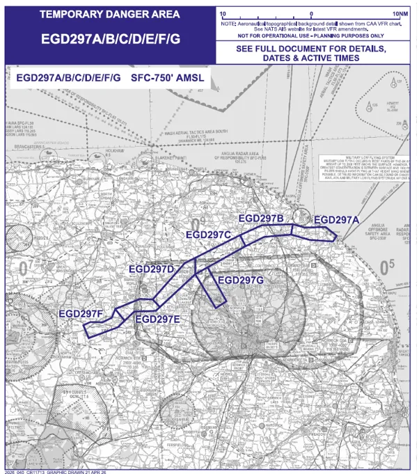 East anglia map