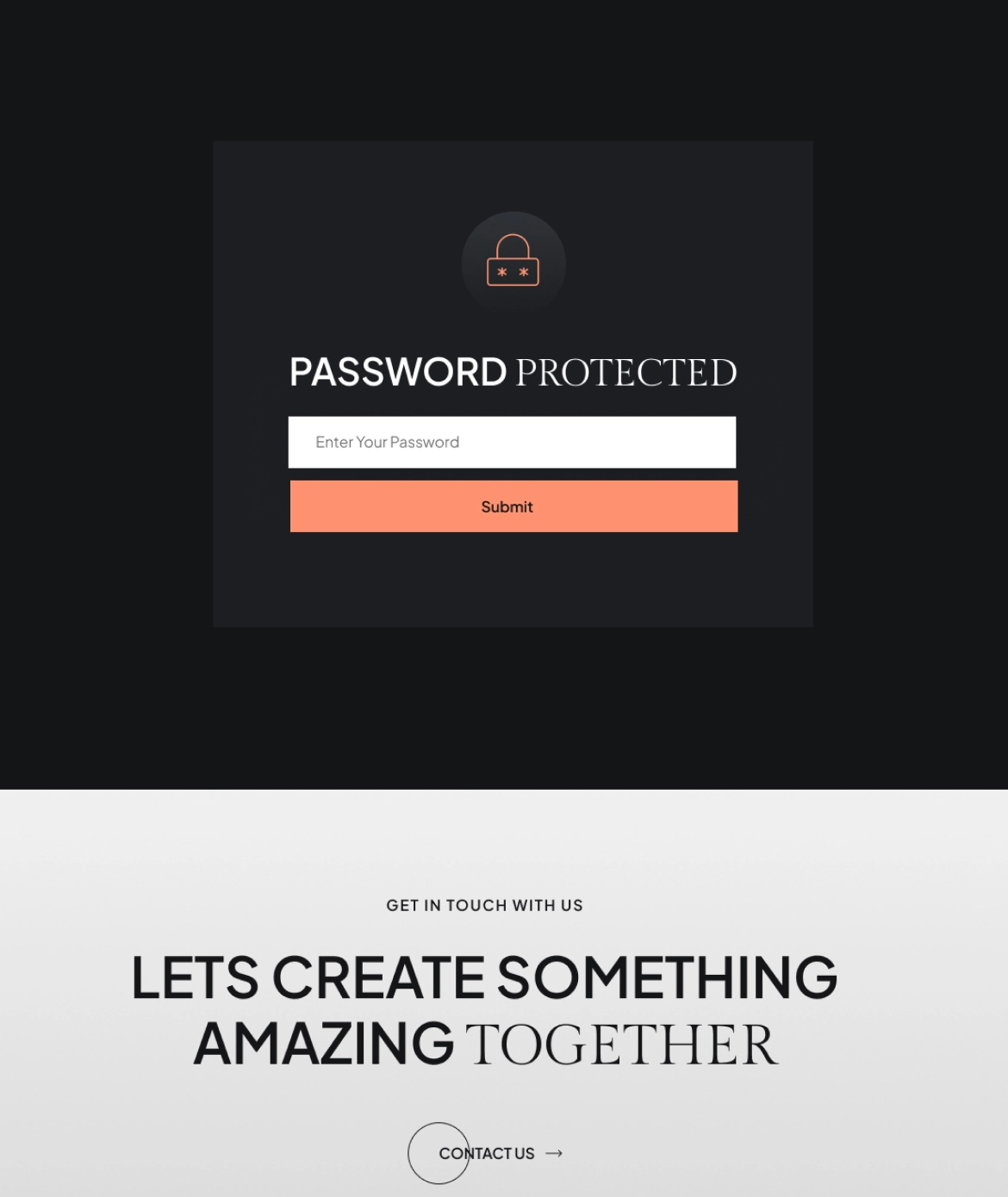 Password Protect