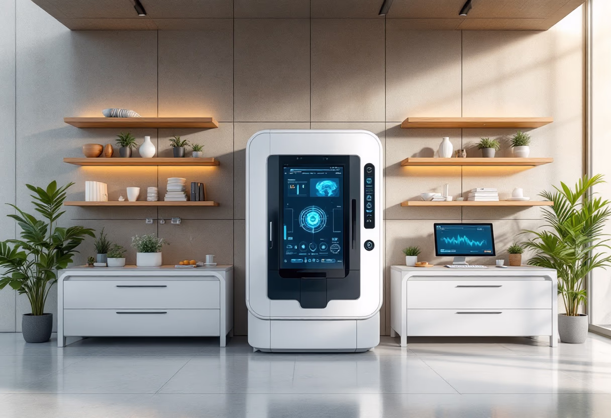 image of ai-powered diagnostic equipment in a biotech lab