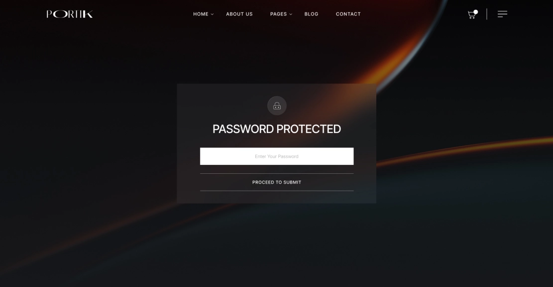 password protected