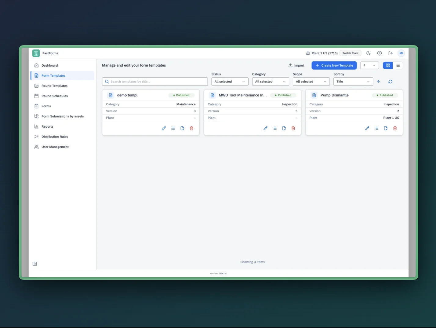 Arkyn FastForms form builder and editor with template examples
