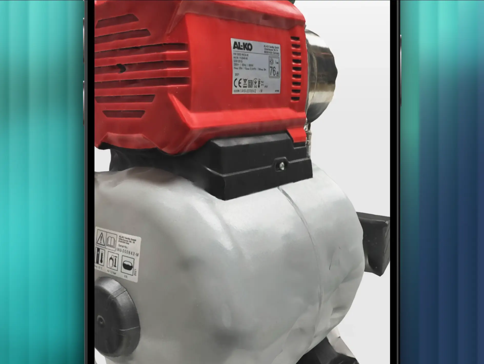 A technician-captured 3D model of a pump in FastWork.