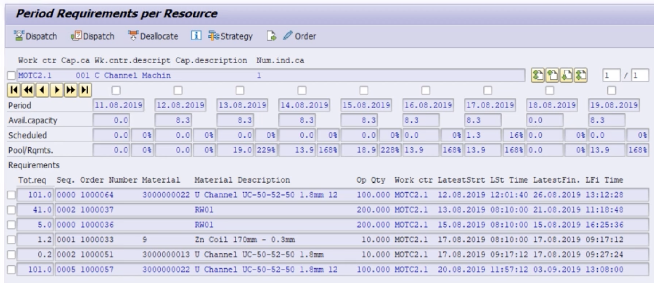 A screenshot of SAP GUI from a CM25 explainer video.